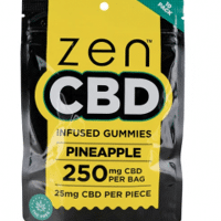 Zen CBD Gummy Pineapple 10 PACK (250mg)